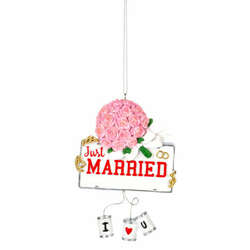 Item 261913 Just Married Ornament
