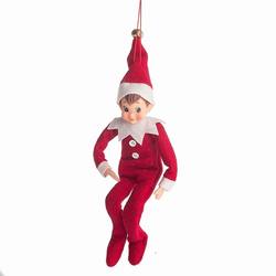 Item 262118 Red/White Boy Elf Ornament