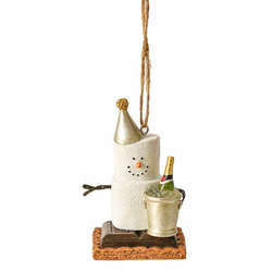 Item 262219 thumbnail S'mores With Champagne Bottle and Bucket Ornament