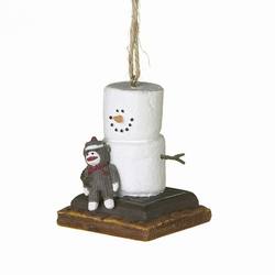 Item 262222 S'mores With Sock Monkey Ornament