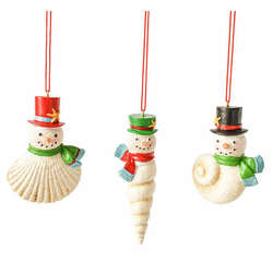 Item 262331 thumbnail Snowman Seashell Ornament