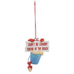 Item 262381 Don't Be Crabby Bucket Ornament