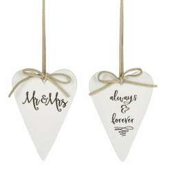 Item 262460 Heart Always Forever/Mr And Mrs Ornament