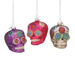 Item 262495 Day of the Dead Skull Ornament
