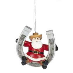 Item 262545 thumbnail Santa With Horseshoe Ornament