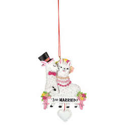 Item 262571 Llama Just Married Ornament
