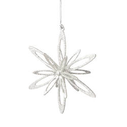 Item 262988 Silver Looped Snowflake Ornament