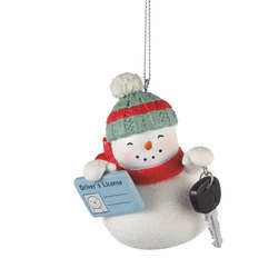 Item 263074 First License Snowman Ornament