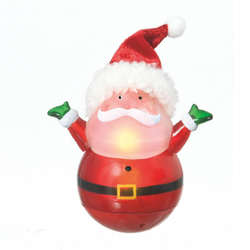 Item 263088 Lighted Roly Poly Santa