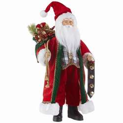Item 281122 Santa Holding Jingle Bells and Bag
