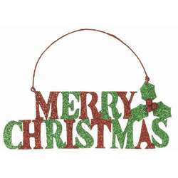 Item 281268 Merry Christmas Word Ornament