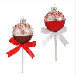 Item 281283 Cake Pop With Bow Ornament