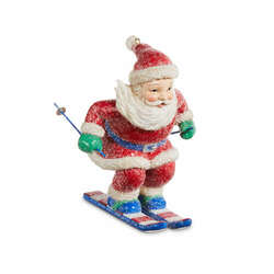 Item 281299 thumbnail Skiing Santa Ornament
