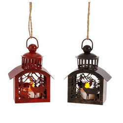 Item 281320 Lantern With Tea Light Ornament