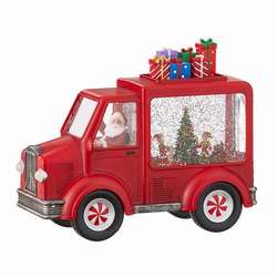 Item 281344 Lighted Santa And Elves Water Truck