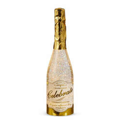 Item 281414 Lighted Champagne Bottle With Swirling Glitter