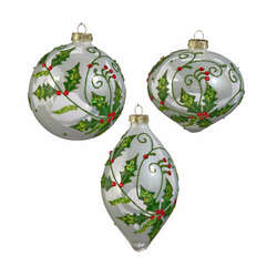 Item 281429 Holly Leaf Ornament