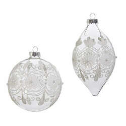 Item 281430 Clear Frosted Ornament