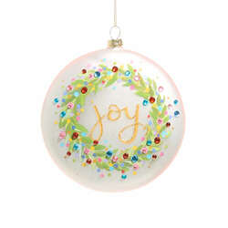Item 281520 thumbnail Confetti Joy Wreath Disc Ornament
