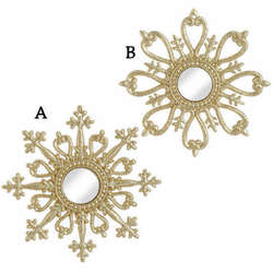 Item 281523 Mirrored Snowflake Ornament