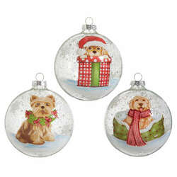 Item 281538 thumbnail Celebrate The Season Pup Ball Ornament