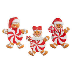 Item 281563 Peppermint Gingerbread Man Ornament