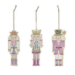 Item 281621 Blushing Nutcracker Acrylic Ornament