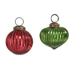 Item 281629 Mini Ribbed Ornament