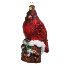 Item 281651 thumbnail Cardinal On Stump Ornament