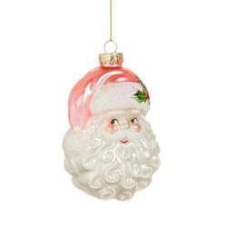 Item 281667 thumbnail Pink Santa Head Ornament