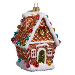 Item 281674 thumbnail Brown Gingerbread House Ornament