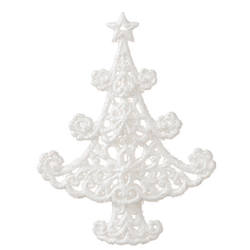 Item 281800 White Christmas Tree Ornament