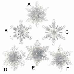 Item 281838 Clear Snowflake Ornament
