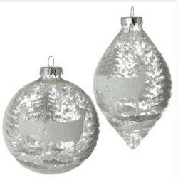 Item 281875 Silver Deer Ball/Finial Ornament