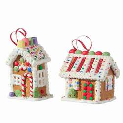 Item 281891 Candy Gingerbread House Ornament
