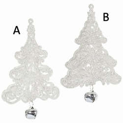Item 281903 White Tree With Bell Ornament