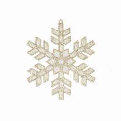 Item 281923 Champagne Gold Snowflake Ornament