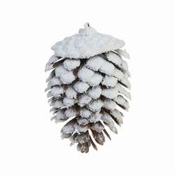 Item 282036 Snowy Pine Cone Ornament