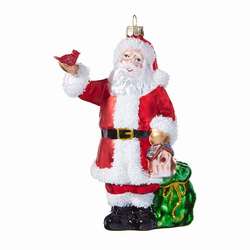 Item 282066 Santa With Cardinal Ornament