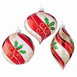 Item 282104 Holly Swirl Ornament
