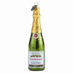 Item 282134 Merry Christmas Champagne Ornament