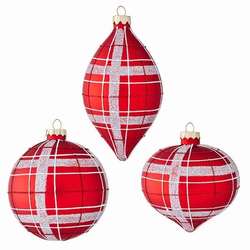 Item 282158 Red And Silver Ornament