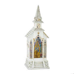 Item 282161 Holy Family Lighted Water Church