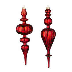 Item 282211 Red Finial Ornament