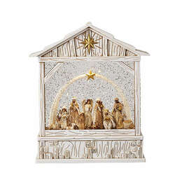 Item 282284 Nativity With Star Musical Water Creche