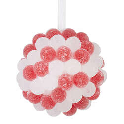 Item 282308 Red and White Gumdrop Ornament
