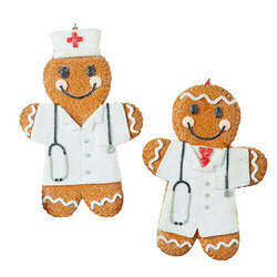 Item 282312 thumbnail Gingerbread Nurse/Doctor Ornament