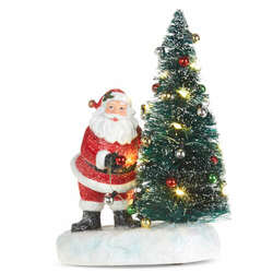 Item 282394 thumbnail LED Sisal Tree With Santa