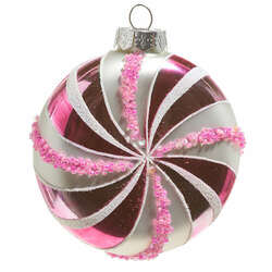 Item 282407 Pink Peppermint Ornament