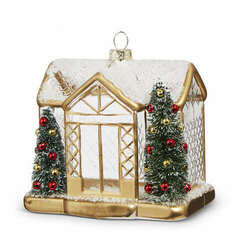 Item 282433 Gold House Ornament